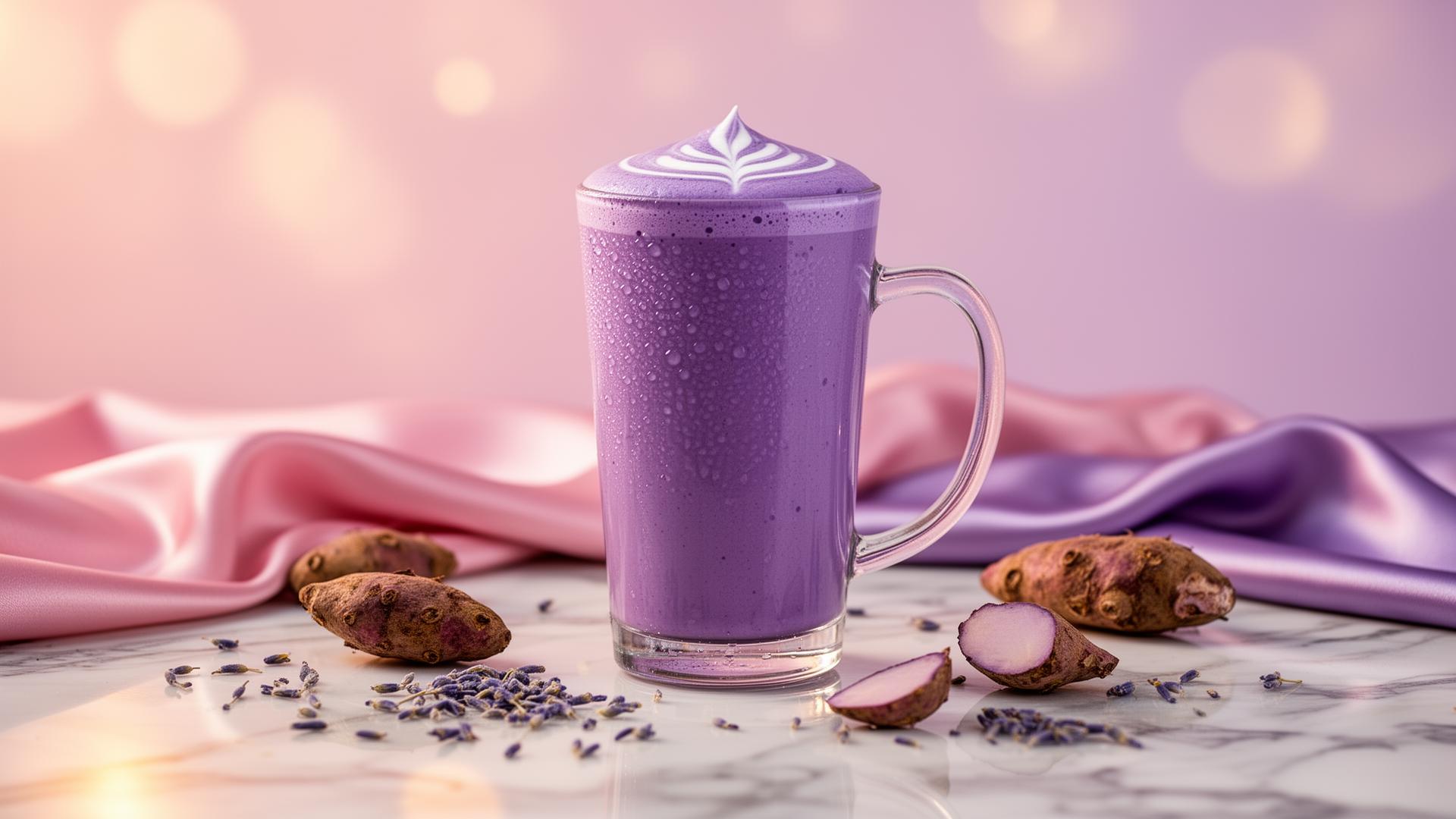 Ube latte morado