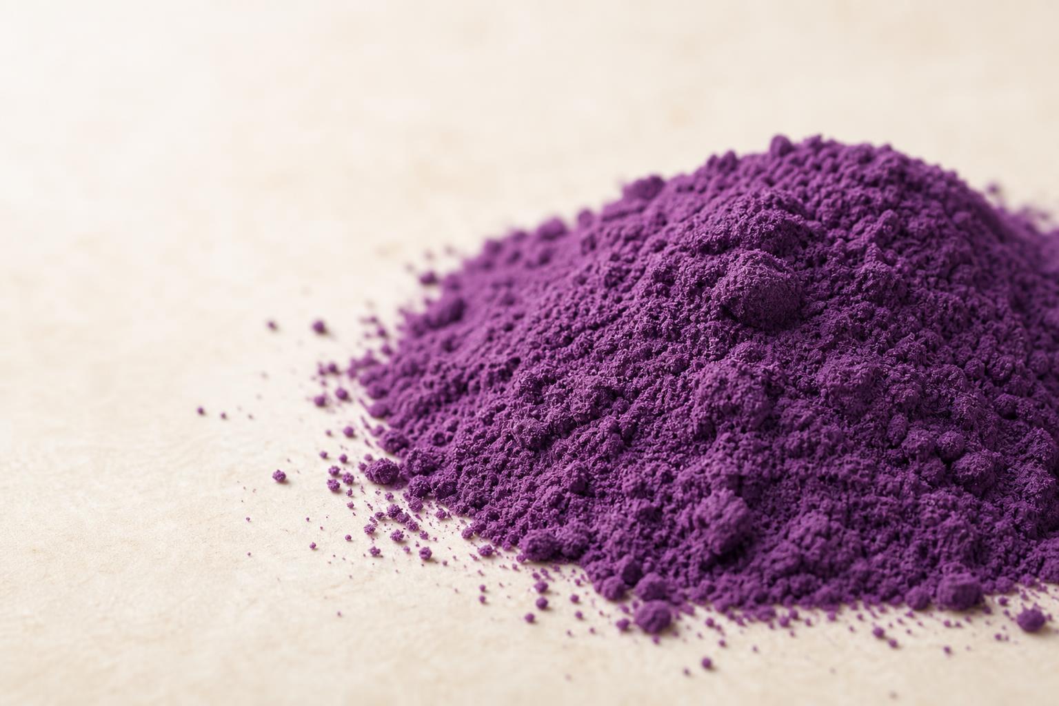 Polvo de ube macro